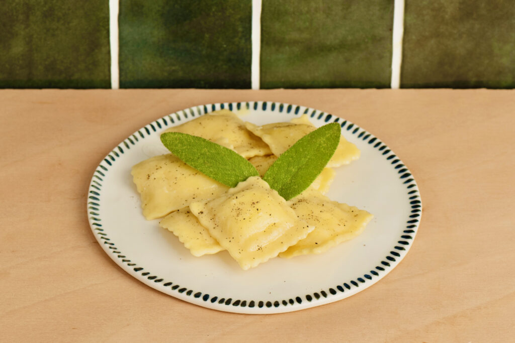 Ravioli Cacio e pepe